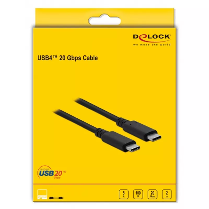 USB-kabel DeLOCK USB4 20 Gbps 2 m