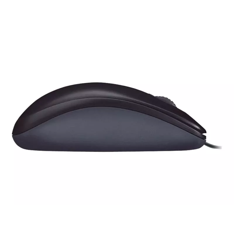 Logitech M90 bedrade optische kantoormuis — 1000 DPI, dubbelhandig, USB Type-A, zwart