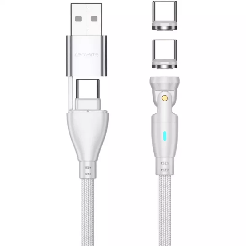 USB-kabel 4smarts 541236 USB 2.0 1,8 m USB-C wit
