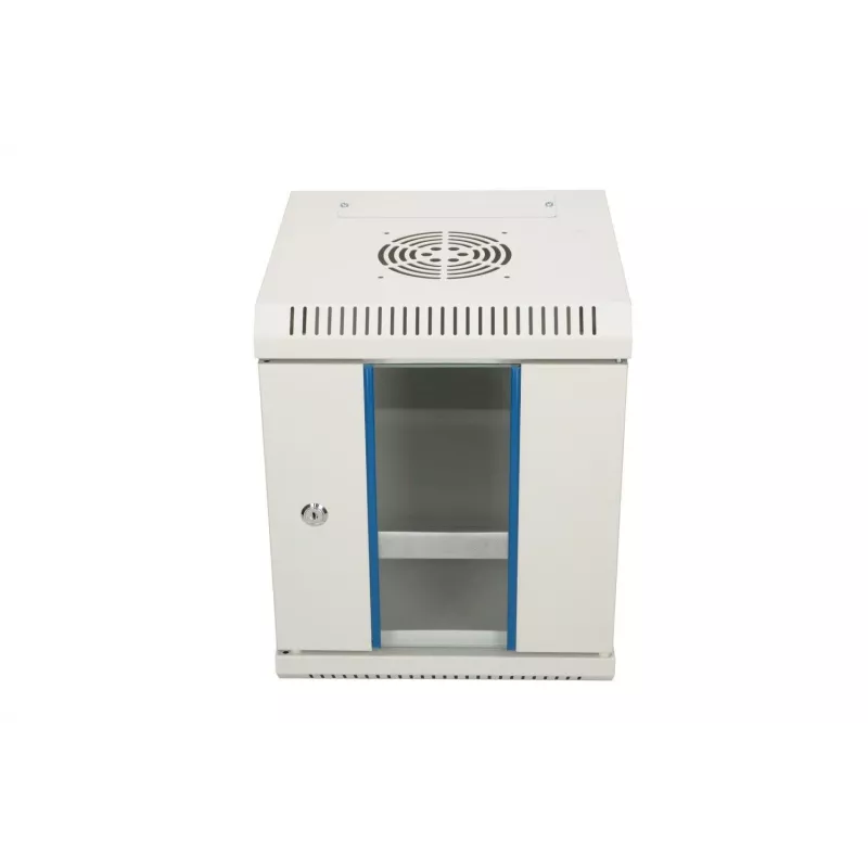 Wandmontagekast Extralink Rackmount behuizing 6U 10 inch grijs slot kabelmanagement