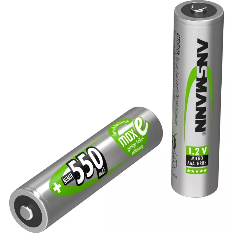 Batterij Ansmann blister 4 X accu AAA 550 mAh