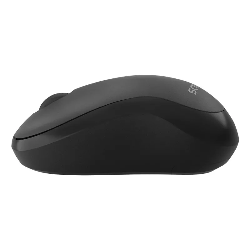 Savio MB-03 draadloze optische muis, 2,4 GHz USB-ontvanger, 1000 DPI, 3 knoppen, AA-batterij, 99x60x39 mm, 51 g, zwart