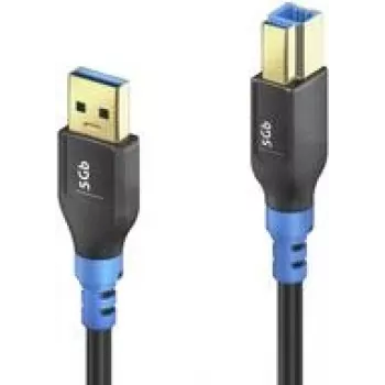 USB-kabel PureLink FI-U300-020 2m USB 3.2 Gen 1 USB A USB B zwart blauw