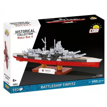 Constructieset Cobi slagschip Tirpitz model met 593 onderdelen, schaalgetrouw en displaykenmerken