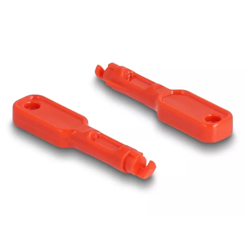 Poortblokker DeLOCK 20928 RJ-45 rood kunststof 11 stuks