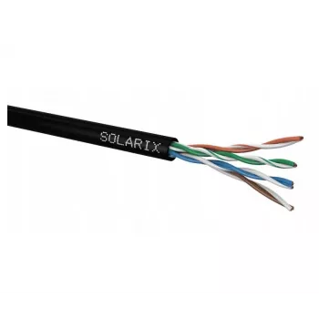 Netwerkkabel Solarix SXKD-5E-UTP-PE UTP CAT5E 305m zwart