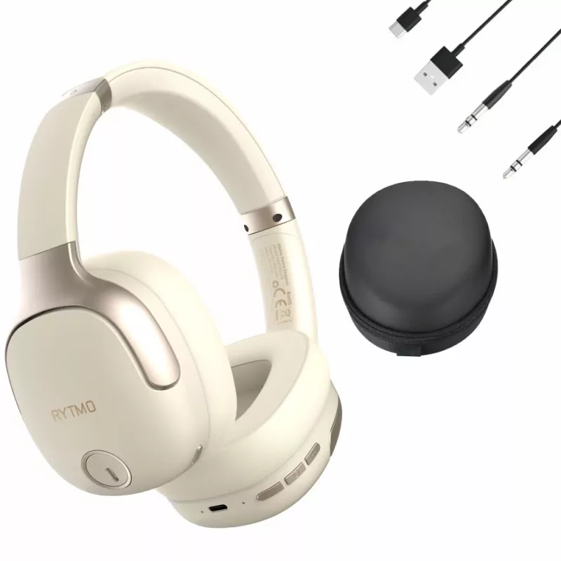 Hoofdtelefoon Manta HDP1001CR Rytmo Elegance cream