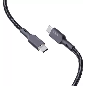 AUKEY CB-KCC101 nylon kabel USB-C naar USB-C 1m