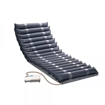Anti-decubitusmatras MDH PSM007 – afzonderlijke PVC-wisseldrukmatras, 190×85×11,5 cm, max. gebruikersgewicht 140 kg, granaatrood