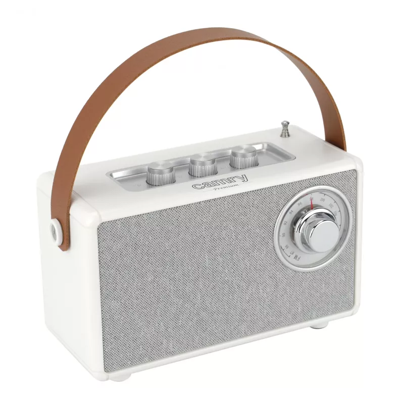 Camry luidspreker met radio | CR 1902 W | 5 W | Bluetooth | Wit | Draadloze verbinding
