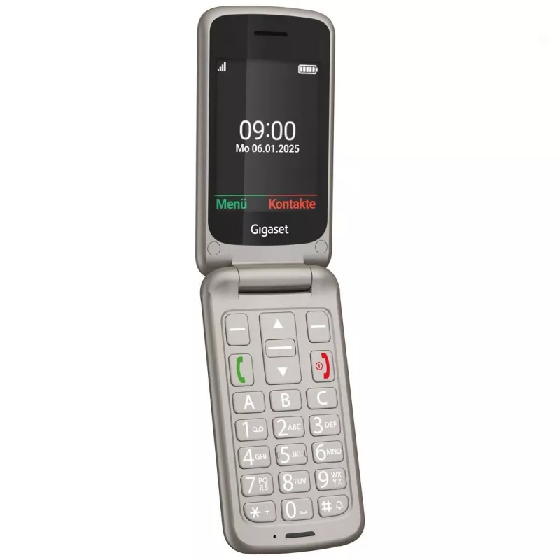 Gigaset GL595 klaptelefoon, 2,8 inch, zilver