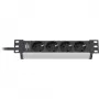 Brennenstuhl 1390007004 verlengsnoer 2 m 4 stopcontacten binnen zwart - zilver (1390007004)