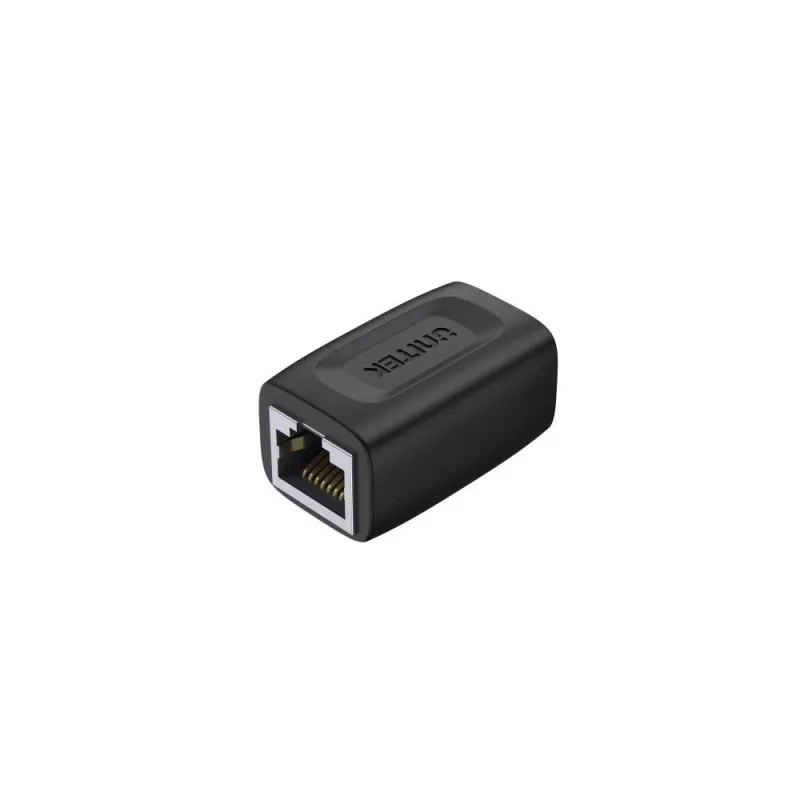 Unitek A1026BK RJ45 female-naar-female koppeling, Cat.6, 1 Gbps, zwart