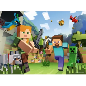 Puzzel XXL 100 stukjes - Minecraft Ravensburger XXL-puzzel met 100 stukjes en artwork uit Minecraft. Het product is bedoeld voor kinderen vanaf 6 jaar. Ravensburger is 's werelds grootste puzzelfabrikant en produceert al meer dan 120 jaar puzzels. Ravensburger-puzzels onderscheiden zich door een speciaal, antireflecterend oppervlak en worden gemaakt van geoctrooieerd, dik karton met een…
