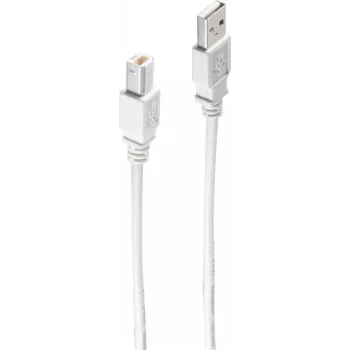 shiverpeaks BS77021 USB-kabel 1 m USB 2.0 USB A USB B grijs (BS-77021)