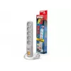 ACAR F5 overspanningsbeveiliging stekkerdoos 5 stopcontacten 3m grijs