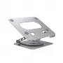Laptopstandaard Unitek OT180SL01 aluminium voor schermen van 25,4–40,6 cm (10 inch–16 inch), 360° draaibaar, 0–180° kantelbaar