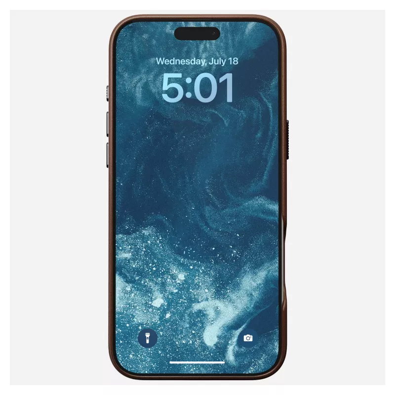 Telefoonhoesje Nomad NM01389385 voor iPhone 16 Pro Max, 17,5 cm (6,9 inch), bruin, aluminium/PC/microvezel/leer