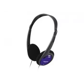 Panasonic RP-HT010E-A zwart/blauwe koptelefoon 1,2 m kabel ultralicht