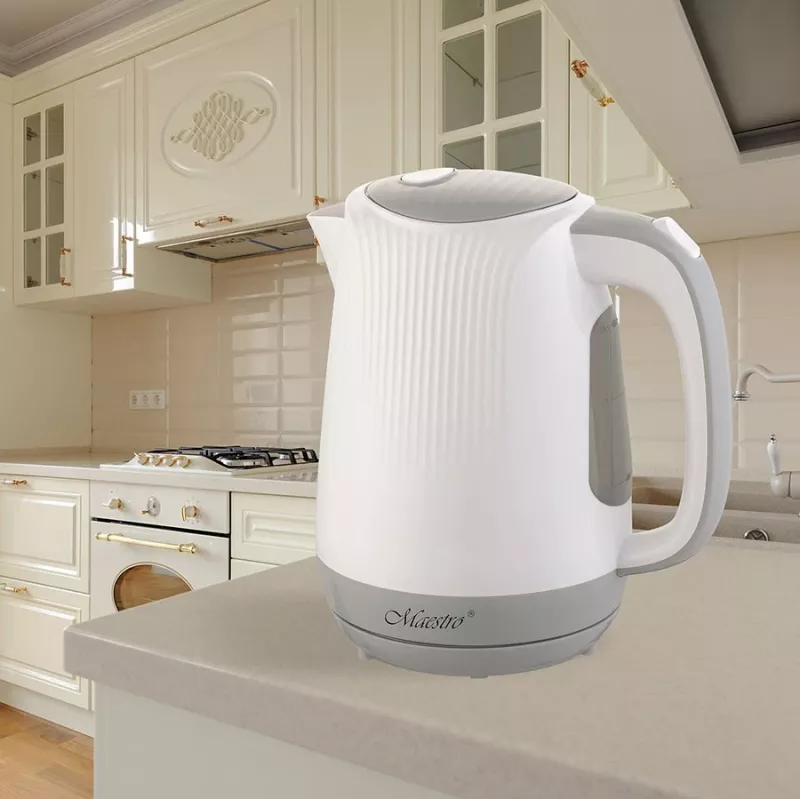 Feel-Maestro MR042 witte waterkoker 1,7 L grijs, wit 2200 W