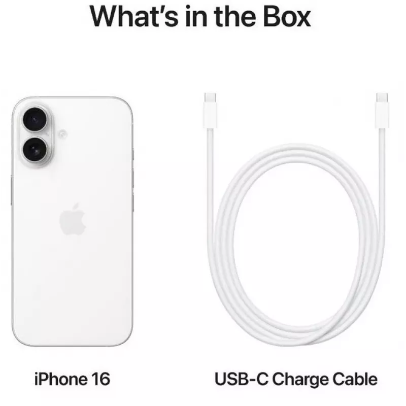 MOBIELE TELEFOON IPHONE 16/128GB WIT MYE93 APPLE