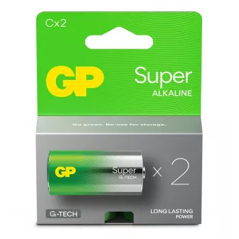 Alkalinebatterijen LR14 /C GP Super 2 st.