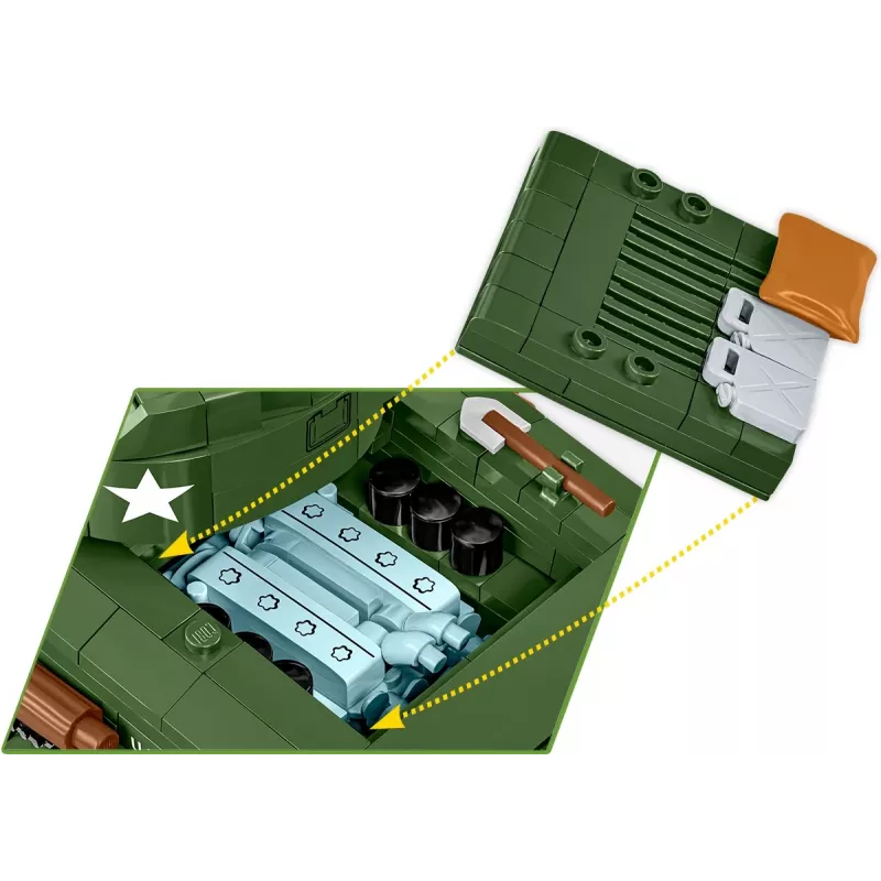 Blocks Sherman M4A2E8 865 bouwstenen