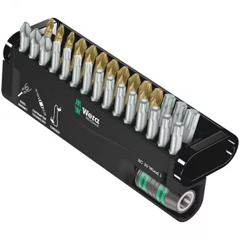Schroevendraaier-bitset Wera Bit-Check 30 Wood 1