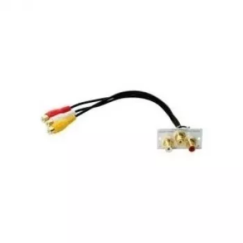 Kabeladapter Kindermann 7444000530 3x RCA zilver