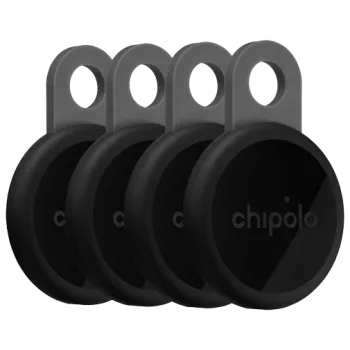 Chipolo LOOP 4-pack oplaadbare Bluetooth-tracker Charcoal Apple Find My compatibel