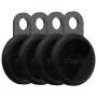 Chipolo LOOP 4-pack oplaadbare Bluetooth-tracker Charcoal Apple Find My compatibel
