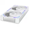 Computergehäuselüfter NZXT F240X 120 mm wit, 1 stuk, 240 × 120 × 30 mm