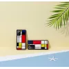 Hoesje iKins voor Samsung Galaxy Note 20 Ultra — Mondrian zwart