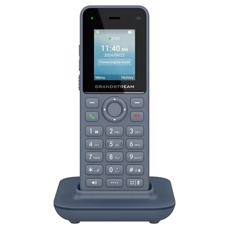 Grandstream Networks WP8256 IP-telefoon antraciet 3 lijnen LCD Wi-Fi