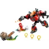 LEGO constructiespeelgoedset Sonic the Hedgehog 77005 Knuckles vs Dr Eggman Egg Crusher Mech, 350 onderdelen, leeftijd 8+