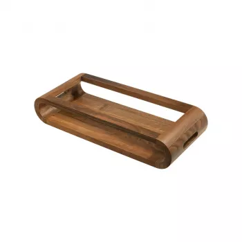 Serveertray artelegno VASD walnoothout 37 cm dubbelzijdig