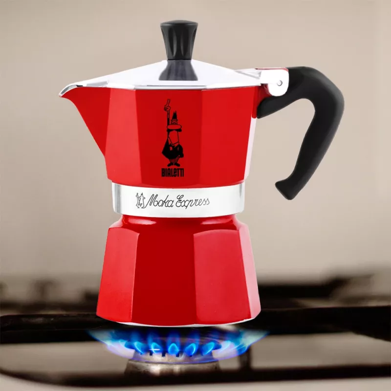 Bialetti Moka Express mokakan rood