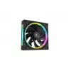 DeepCool FL12R 3-in-1 120 mm behuizingsventilatoren (3 stuks), Reverse, 4-pins PWM, 500-2150 tpm, FDB, zwart