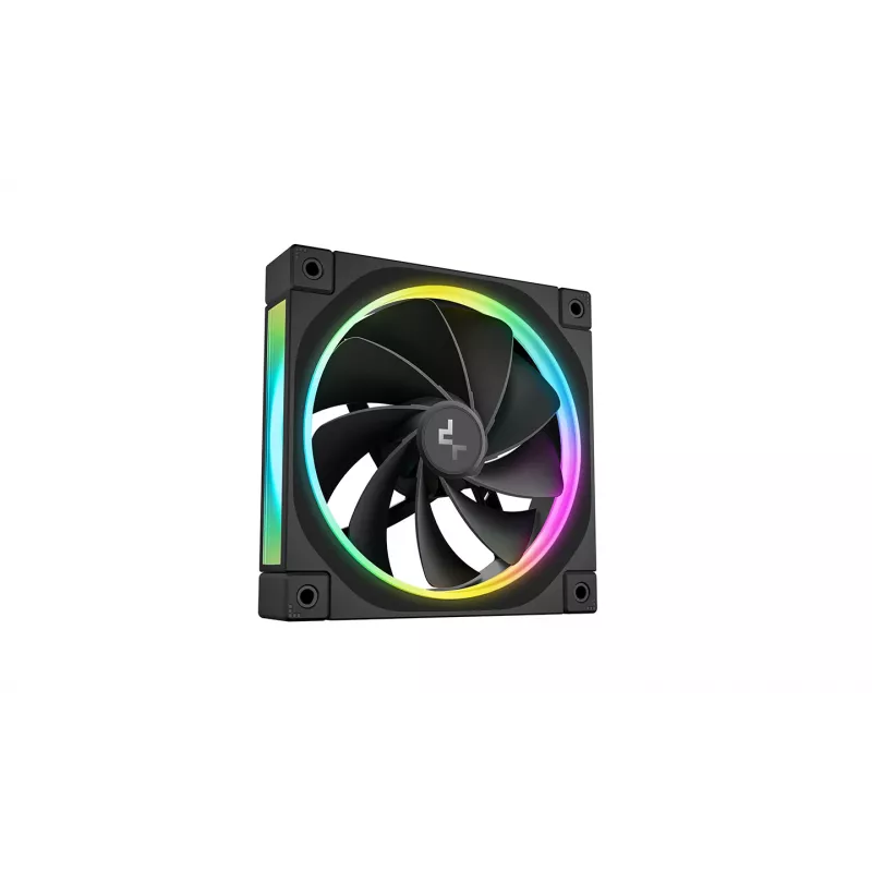 DeepCool FL12R 3-in-1 120 mm behuizingsventilatoren (3 stuks), Reverse, 4-pins PWM, 500-2150 tpm, FDB, zwart