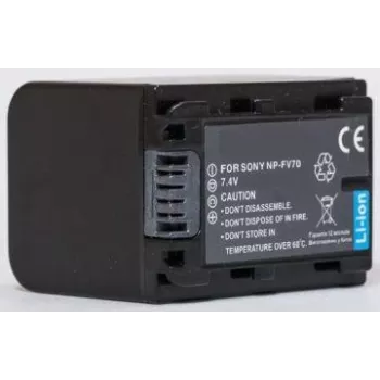 Extra Digital NP-FV70 accu 7,2V 2000mAh voor compatibele camcorders en apparaten