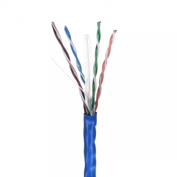 LANBERG netwerkkabel U/UTP Cat6 LCU6-10CC-0305-B 305 m, CCA-geleider, 23 AWG, blauw
