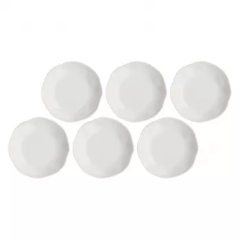 Diepe borden set LA PORCELLANA BIANCA La Porcel 21 cm, 6 stuks, wit