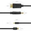 Kabel miniDisplayPort/DisplayPort M/M 2 m; Y-C611BK