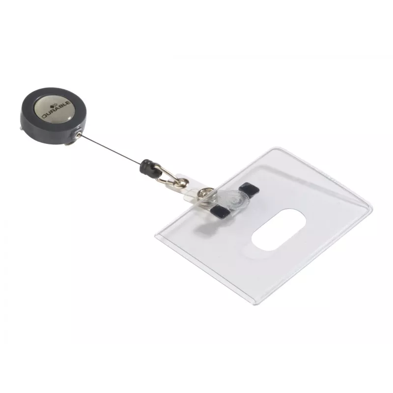 Durable 8016 liggende badgehouder transparant 10 stuks