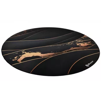 Vloerbeschermmat Arozzi Zona Round Floor Pad – zwart/goud, ronde beschermmat voor vloeren
