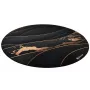 Vloerbeschermmat Arozzi Zona Round Floor Pad – zwart/goud, ronde beschermmat voor vloeren