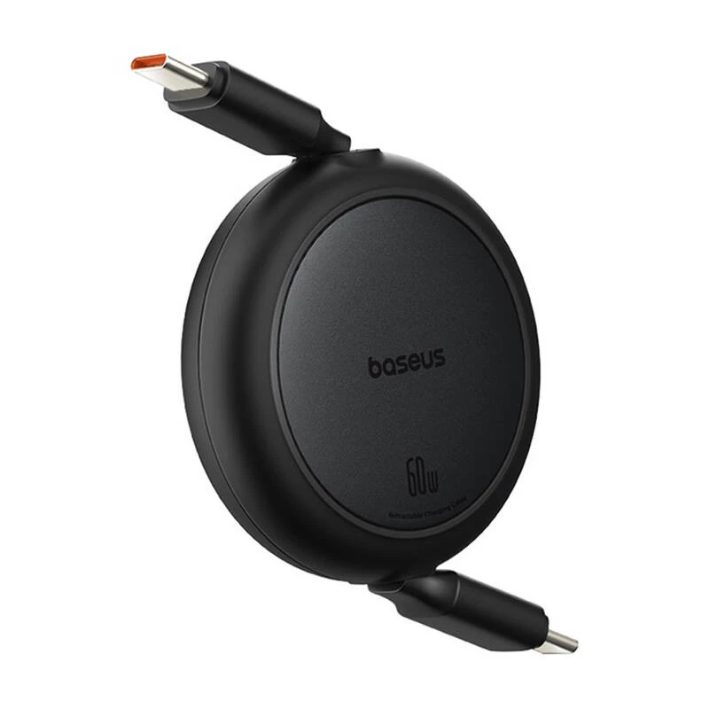 Baseus Free2Pull Mini USB-C naar USB-C USB-kabel, 60 W, 1 m, (zwart)
