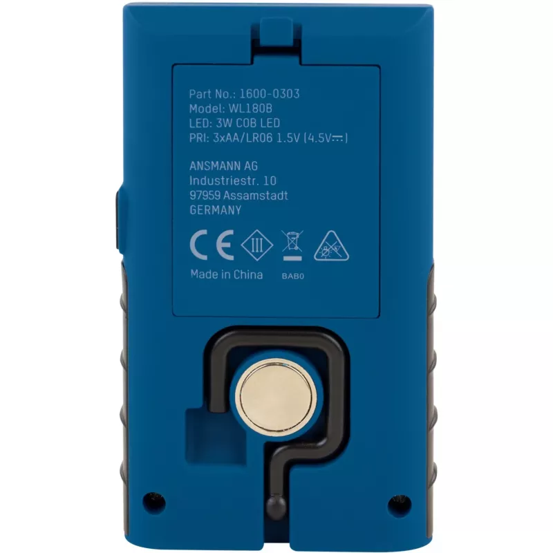 Werklicht ANSMANN WL180B met bithouder, blauw