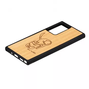 Beschermhoes Man and Wood voor Samsung Galaxy Note 20 Ultra – kat met visontwerp