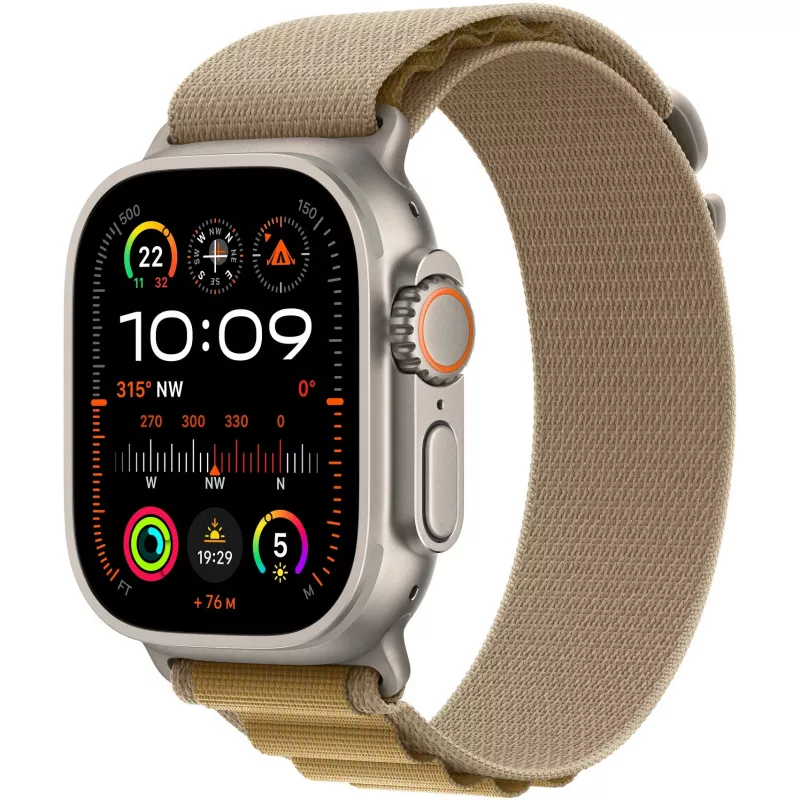 Band Apple 49 mm Tan Alpine Loop Small Natural Titanium Finish